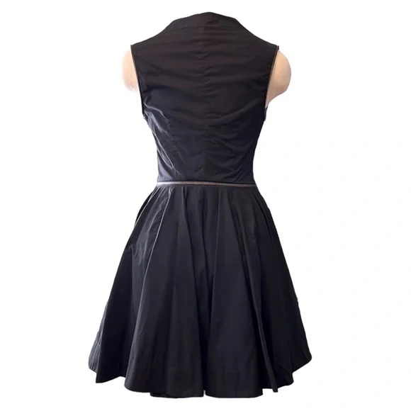 All Saints Spitalfields ‘Caden' Zipper Pleated Midi Dress, size 4 - Picture 9 of 15